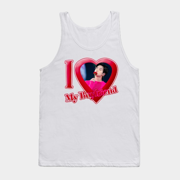 Jin BTS Boyfriend Tank Top by pink + pip